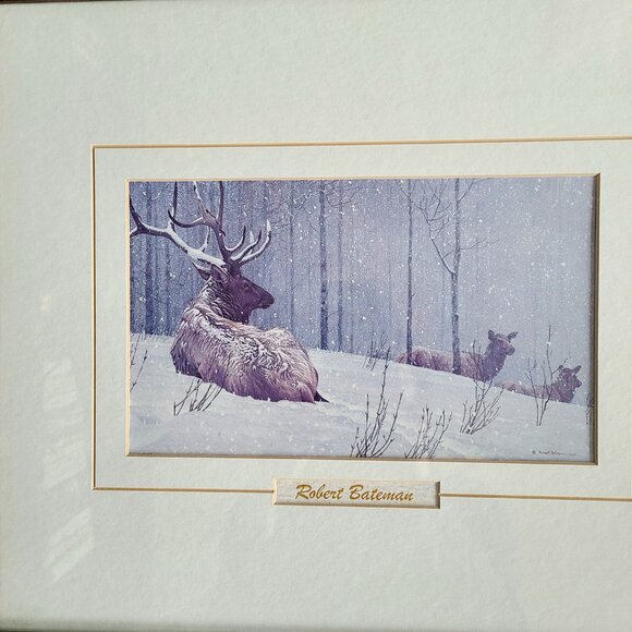 Robert Bateman ''Evening Snowfall '' - Picture 2 of 7